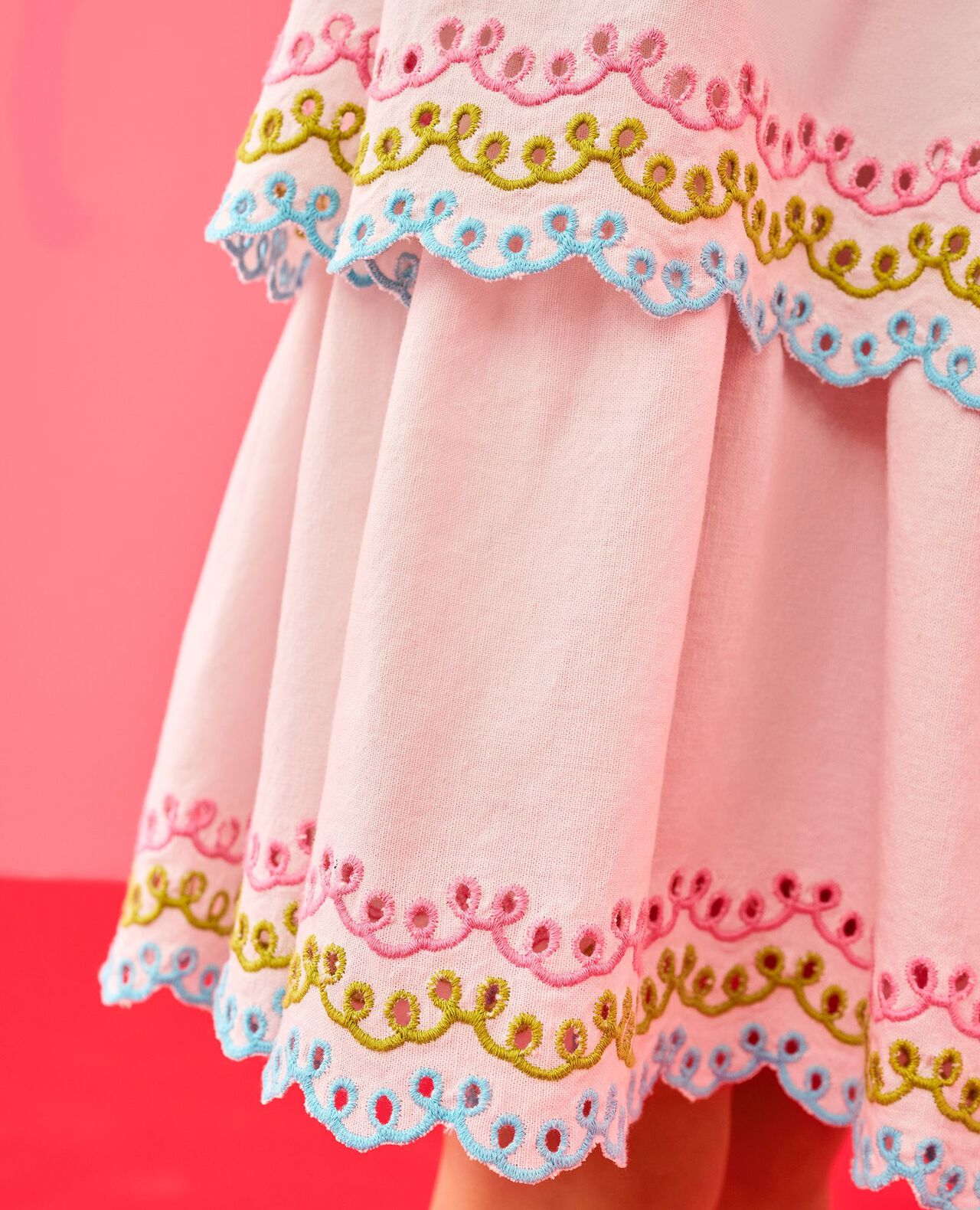 Sleeveless Embroidered Tiered Dress - Image 6