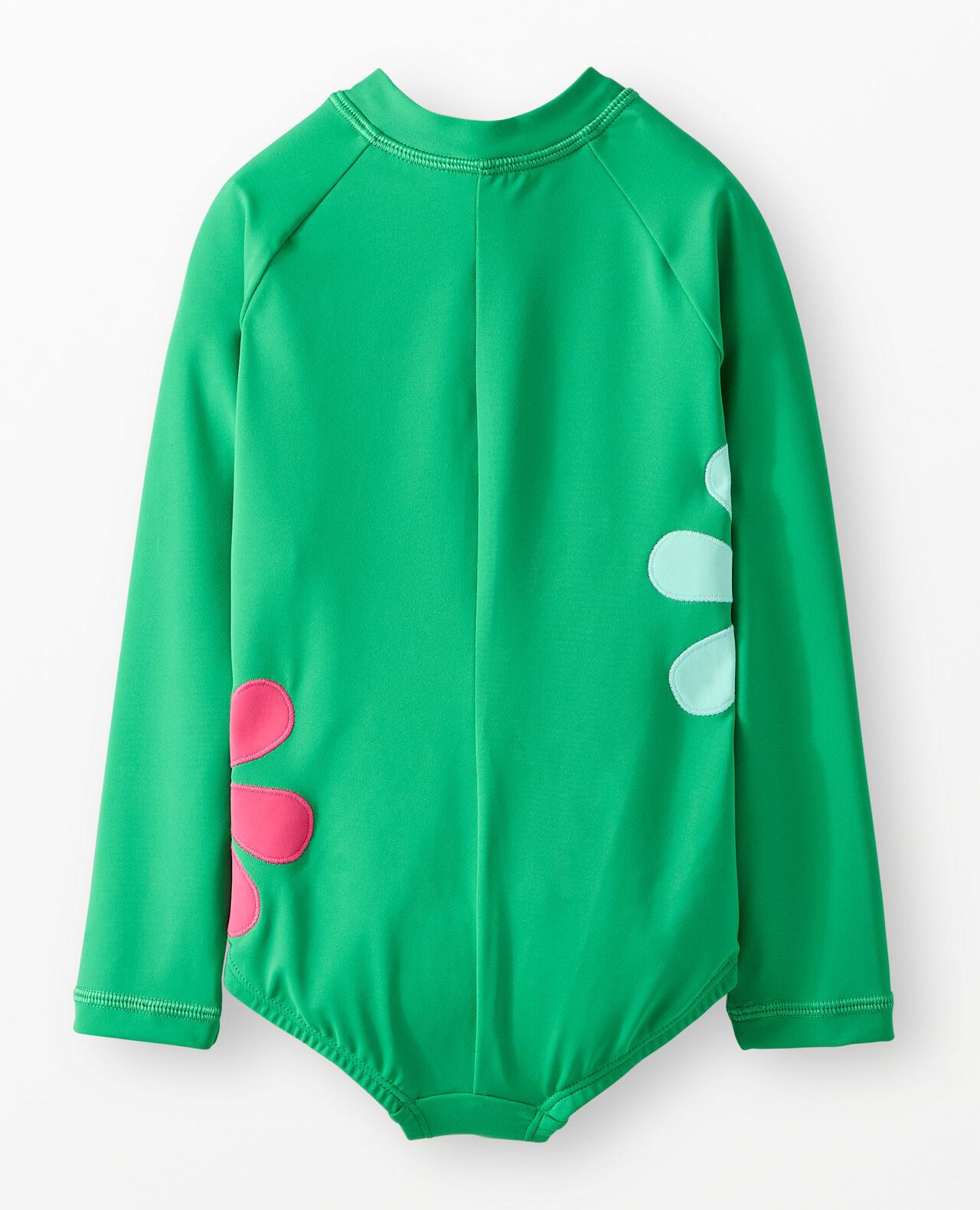 One-Piece Flower Rashguard Swimsuit - Image 2