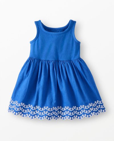 Baby Sleeveless Embroidered Tiered Dress