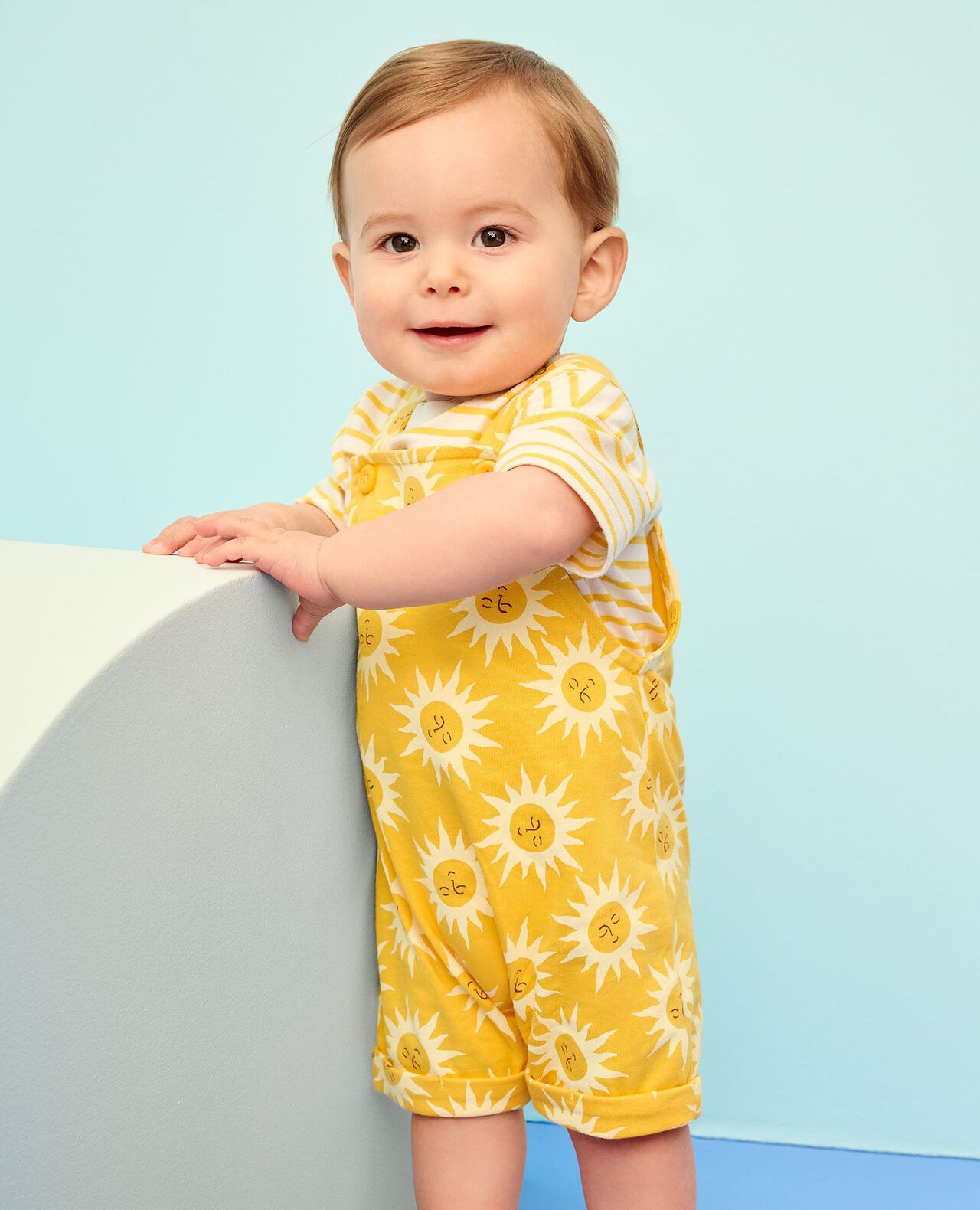 Baby Classic Fit T-Shirt & Shortalls Set - Image 5