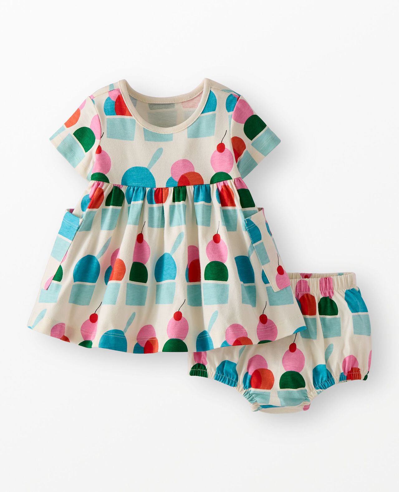Baby Pocket Dress & Bloomers Set