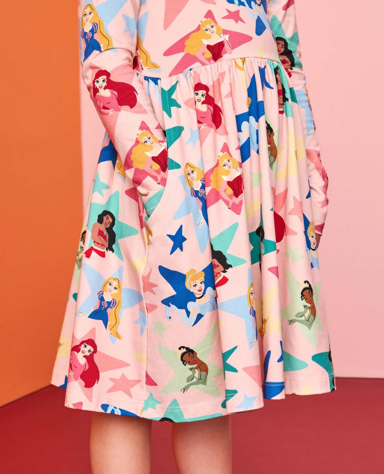 Long Sleeve Disney Princess Skater Dress - Image 3