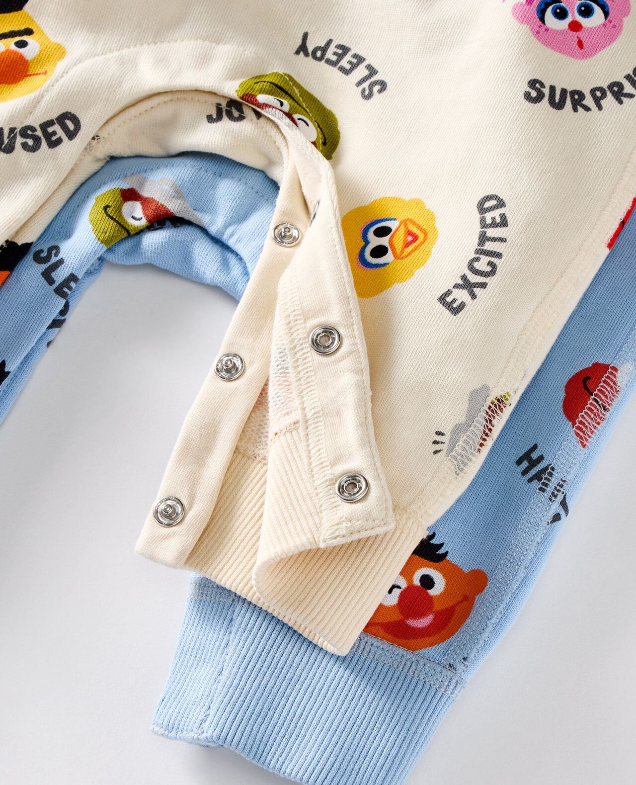Baby Sesame Street T-Shirt & French Terry Overalls Set - Image 2