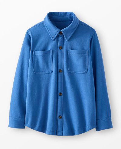 French Terry Button Up Shirt