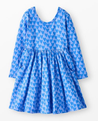 Long Sleeve Skater Dress with Pockets