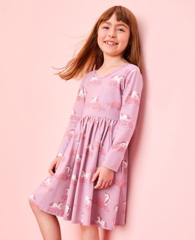 Long Sleeve Skater Dress with Pockets