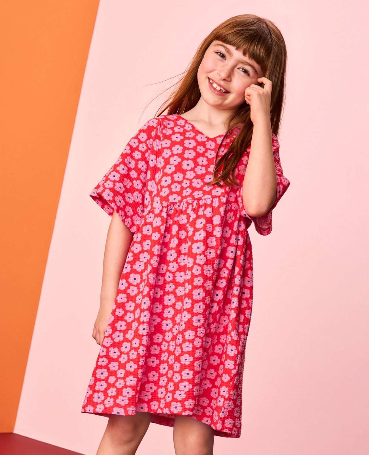 V-Neck Dress with Pockets - Image 5