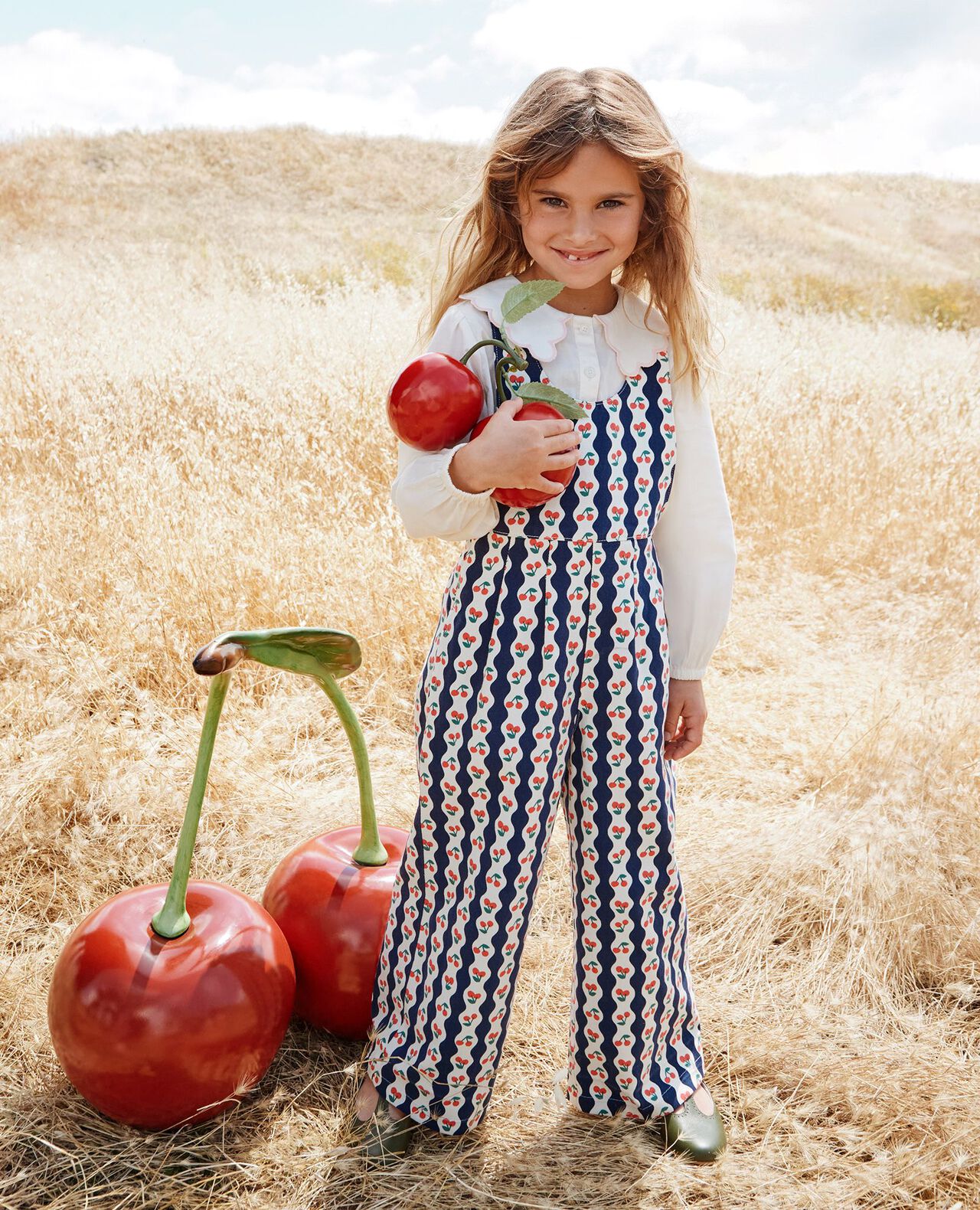 Long-Sleeve Collared Twill Top - Image 6