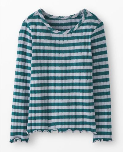 Long Sleeve Pointelle Top