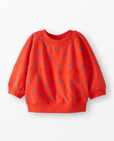 3/4 Sleeve French Terry Bubble Sweatshirt