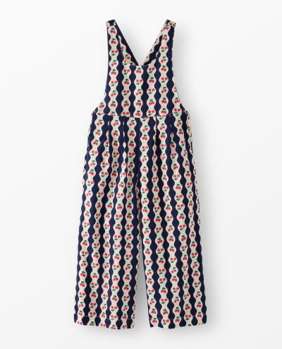 Twill Wide Leg Overalls