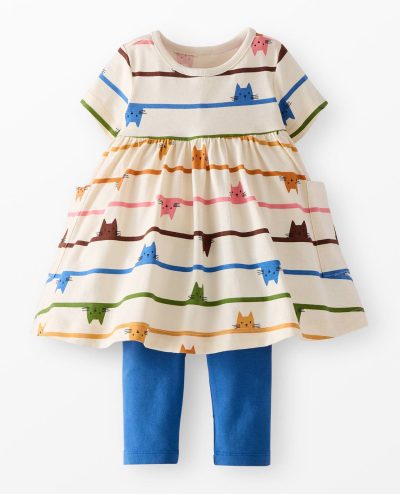 Baby Pocket Dress & Leggings Set