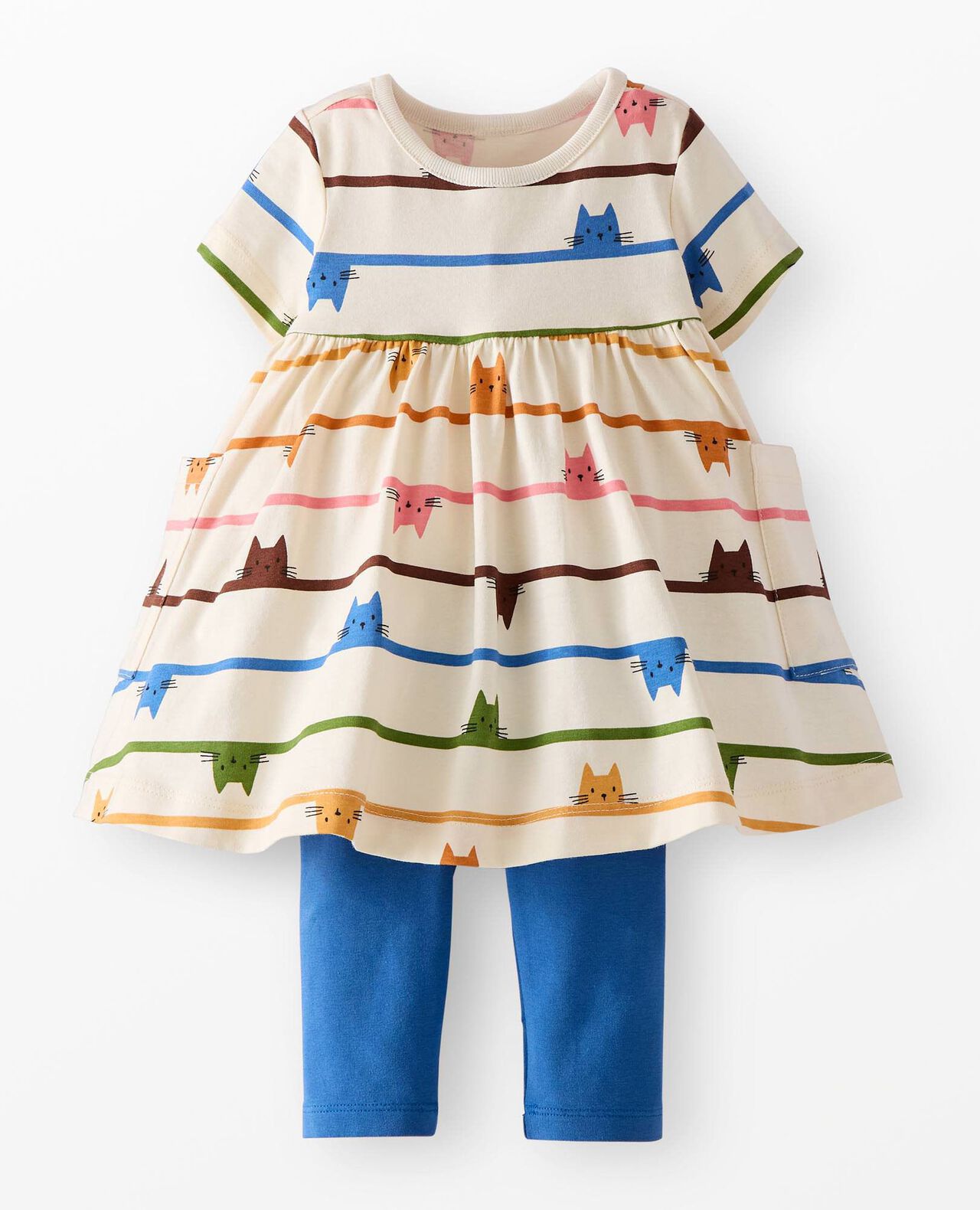 Baby Pocket Dress & Leggings Set