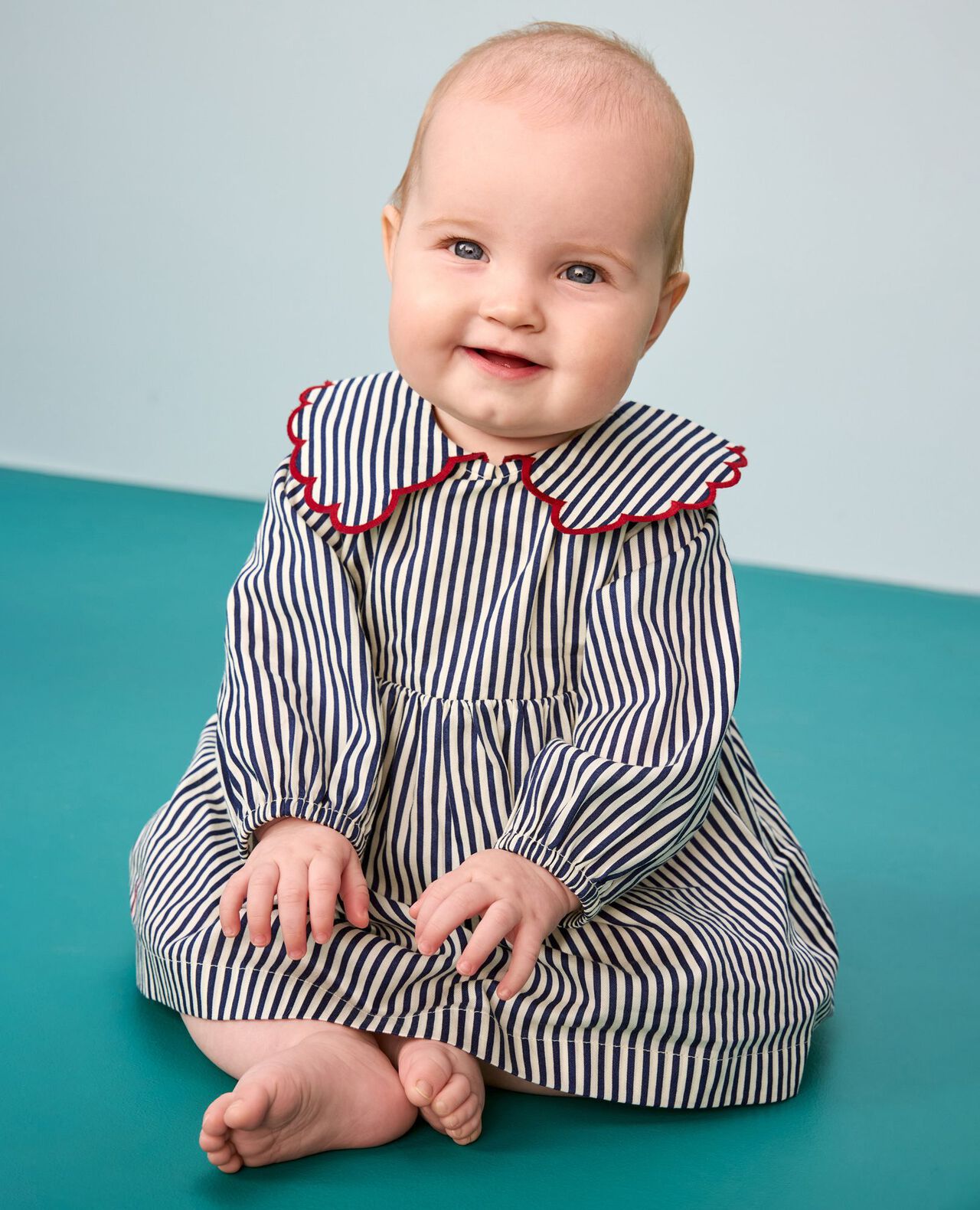Baby Twill Dress & Bloomers Set