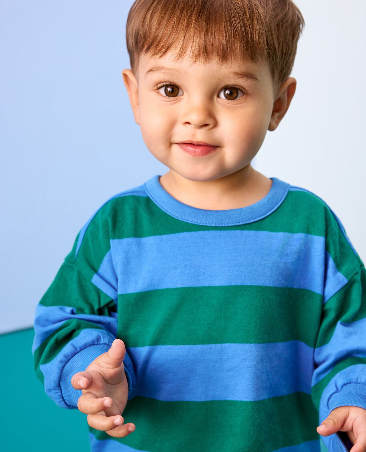 Baby Oversized Long Sleeve Ringer T-Shirt