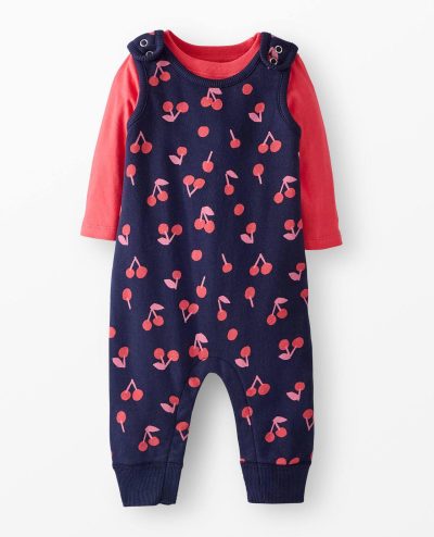 Baby French Terry Tee & Overalls Set