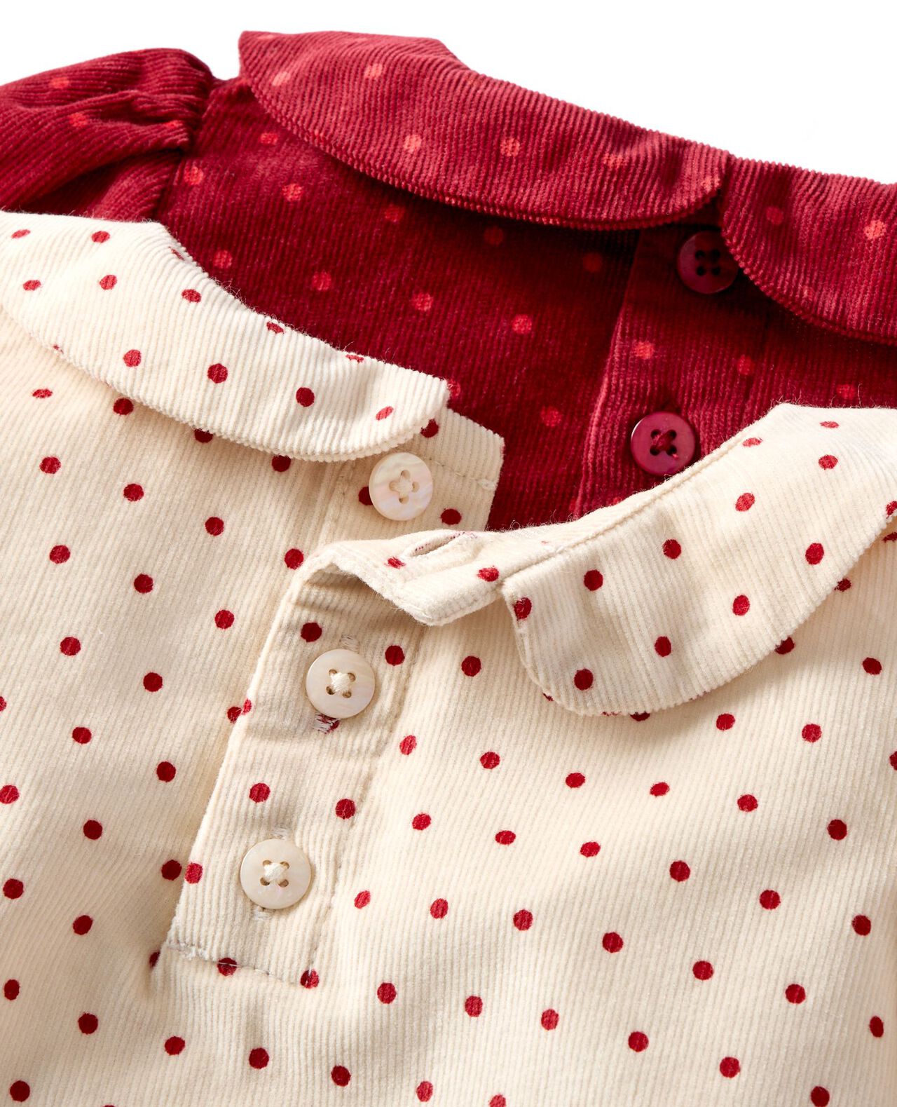 Baby Collared Corduroy Top & Pants Set - Image 2