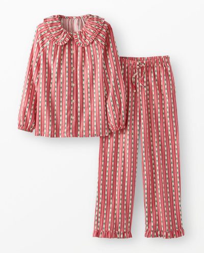 Women's Holiday HannaSoft™ Flannel Ruffle Pajama Set