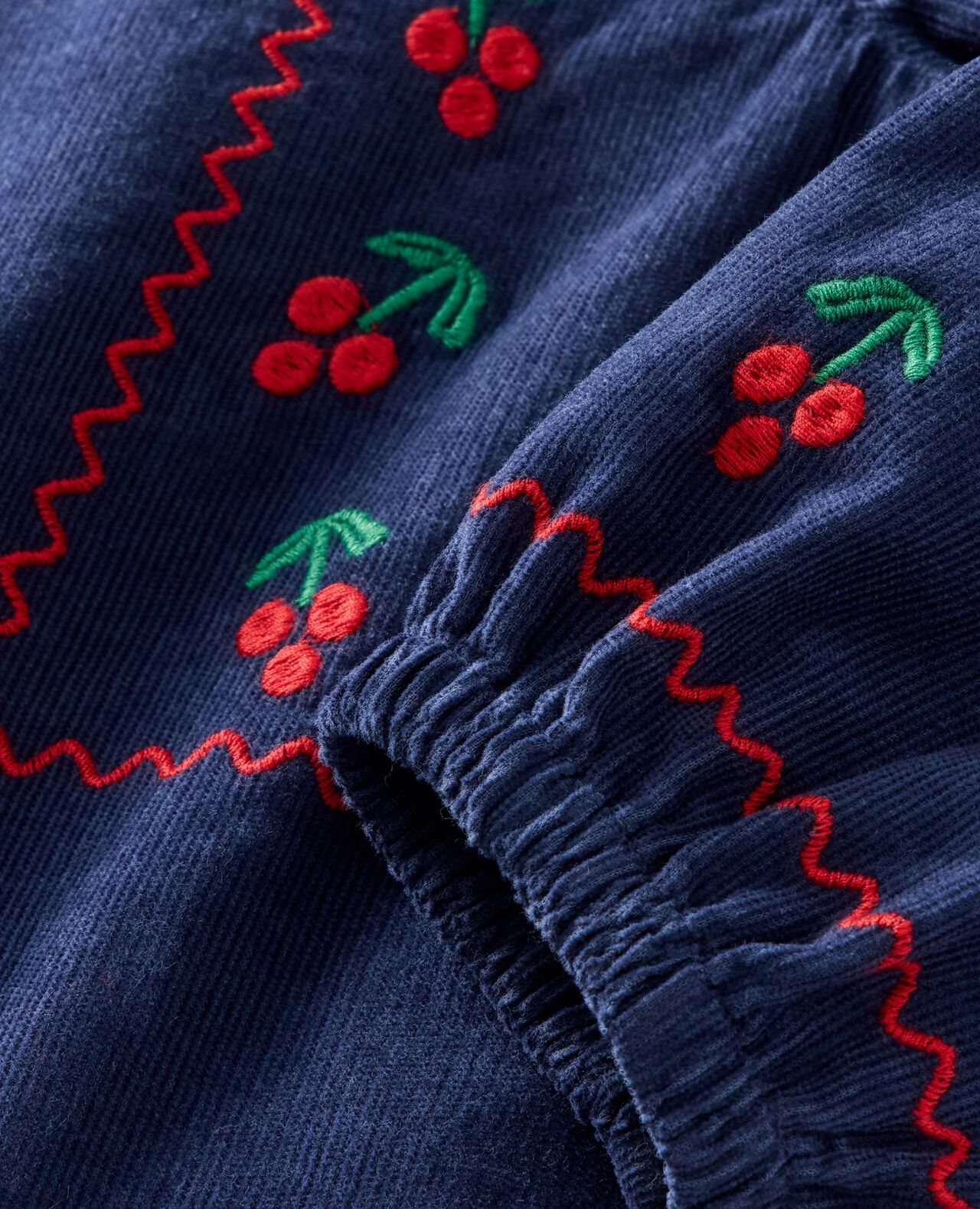 Long Sleeve Corduroy Embroidered Top - Image 2