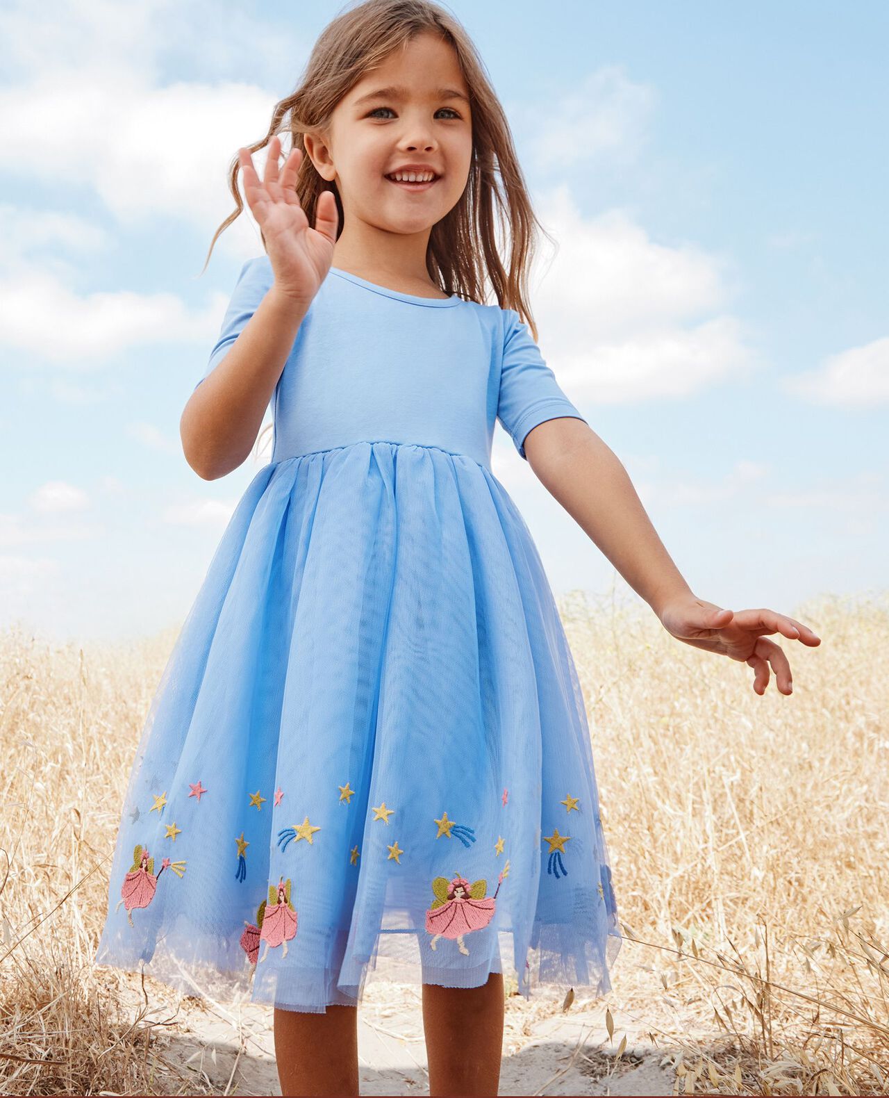 Embroidered Tulle Dress - Image 5